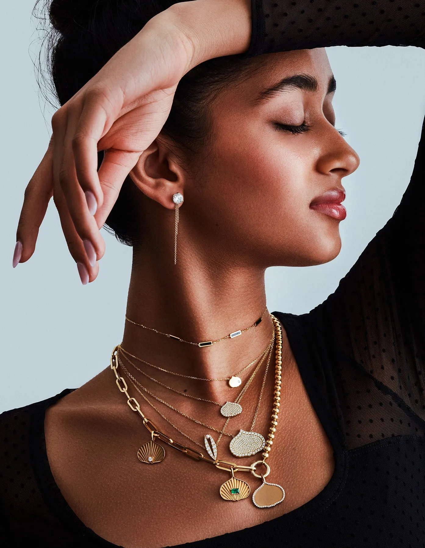 Sway 3 Chain 18K Ear Jacket
