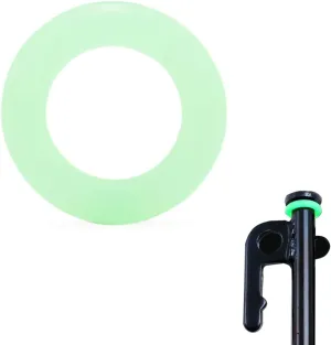 Tent Stakes Ring Glow in The Dark, 100Pcs Camping Ground Stake Circle Luminous Silicone O-Rings 15mm OD 3mm Width, Green Fluorescence Tent Pegs Loop Tents Nail Accessories for Outdoor Camping Hiking