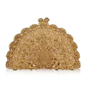 Tere metallic clutch bag