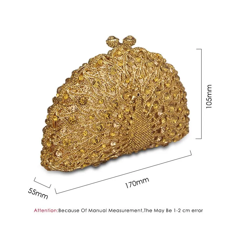 Tere metallic clutch bag