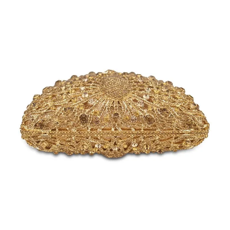 Tere metallic clutch bag