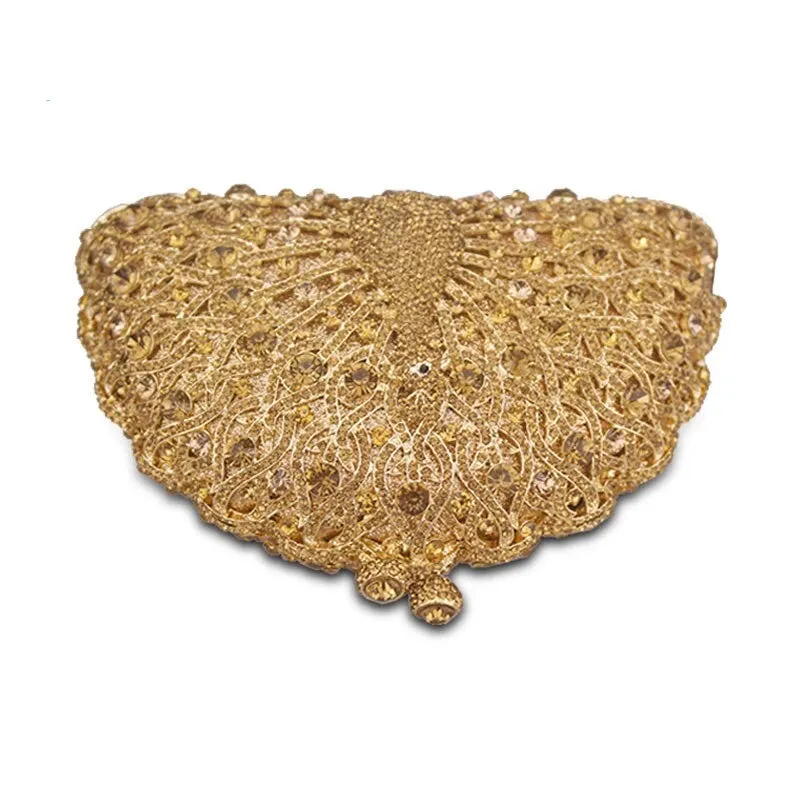 Tere metallic clutch bag