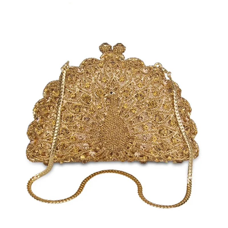 Tere metallic clutch bag