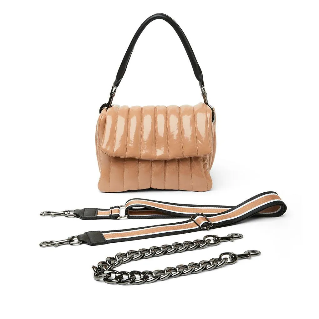 Think Royln Bar Bag- Nude Patent