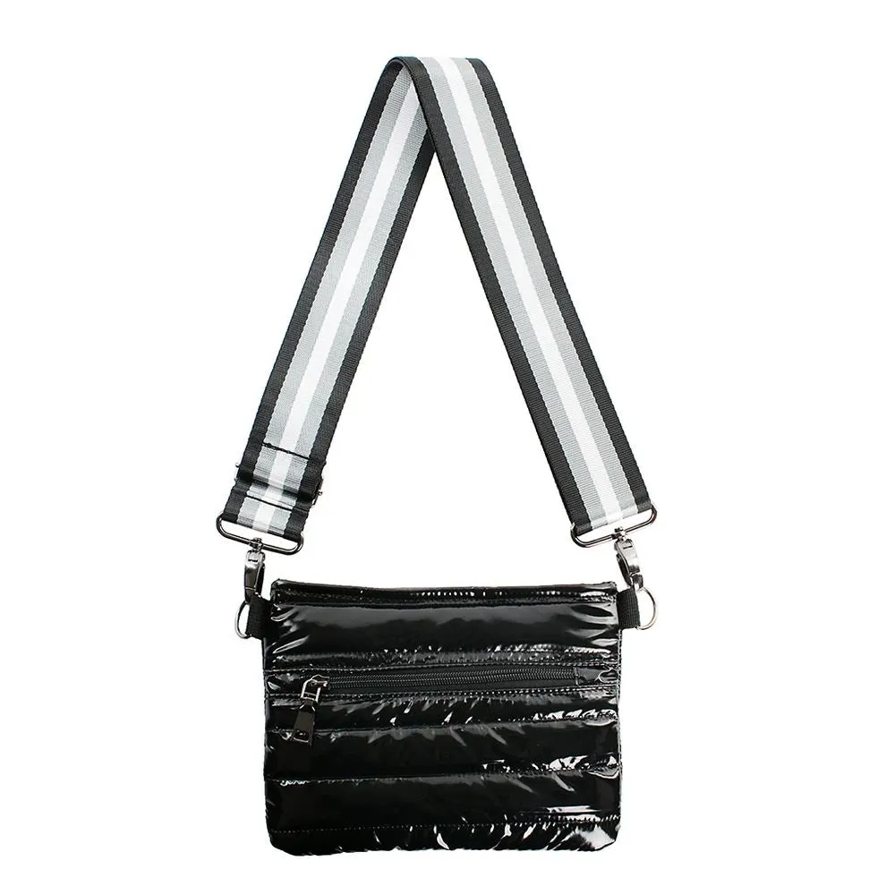 Think Royln Bum Bag/ Cross Body- Black Patent