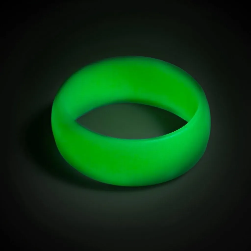 ThunderFit Silicone Wedding Rings for Men, 7 Rubber Engagement Bands 8.7mm Wide 2mm Thick