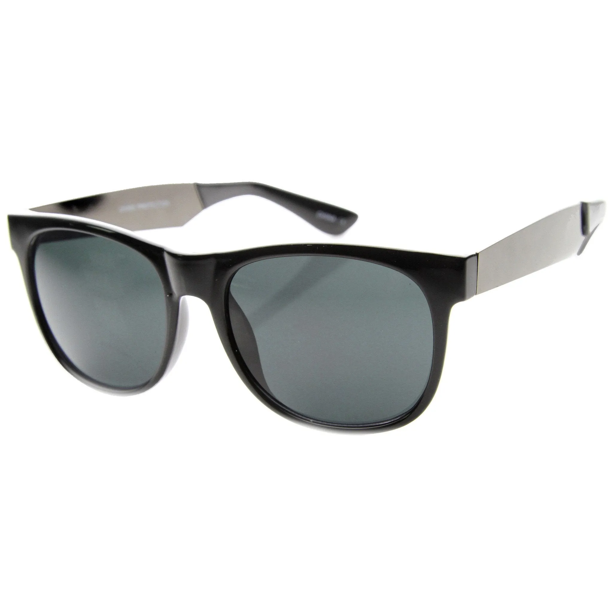 Trendy Indie Hipster Super Retro Metal Arm Horned Rim Sunglasses 8687