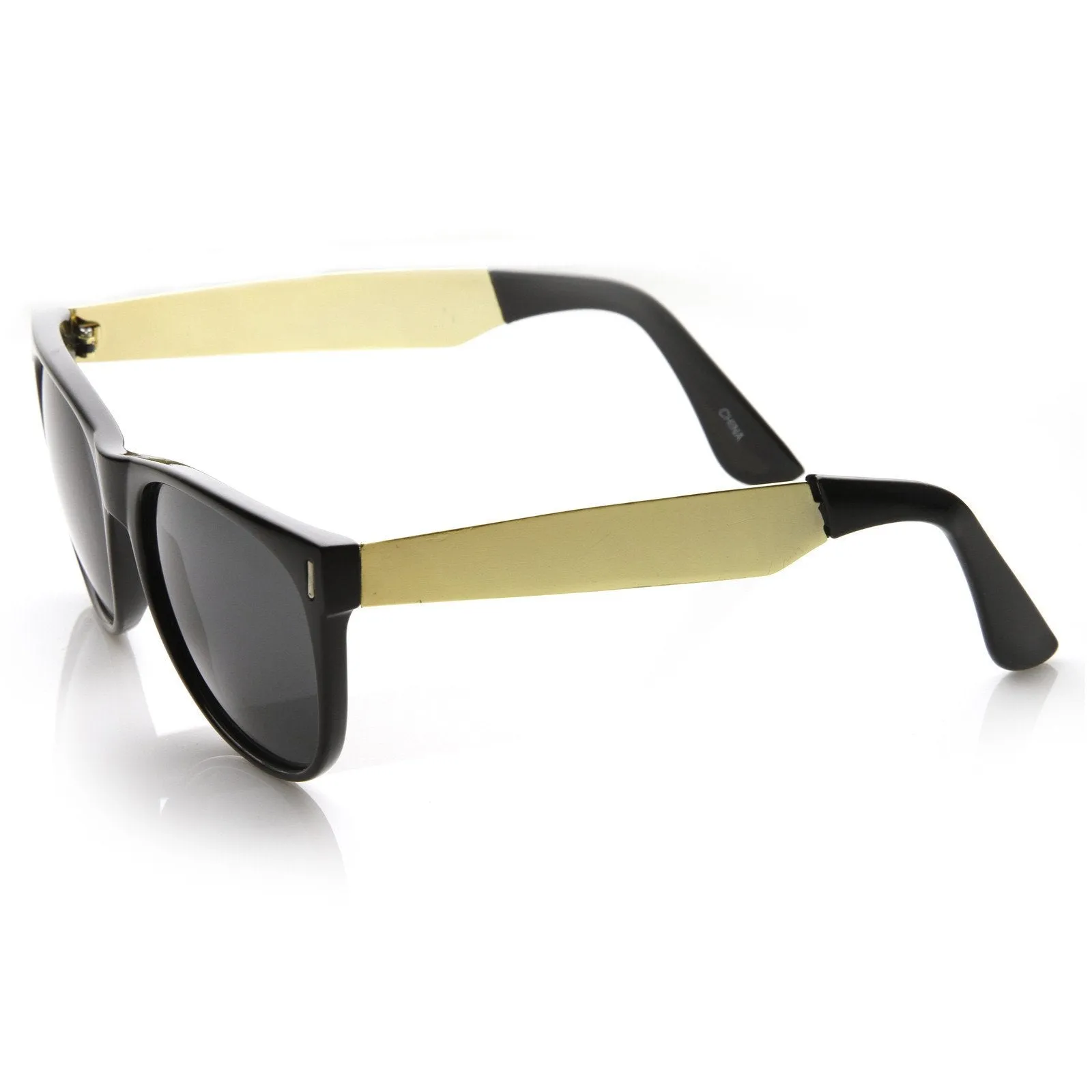 Trendy Indie Hipster Super Retro Metal Arm Horned Rim Sunglasses 8687