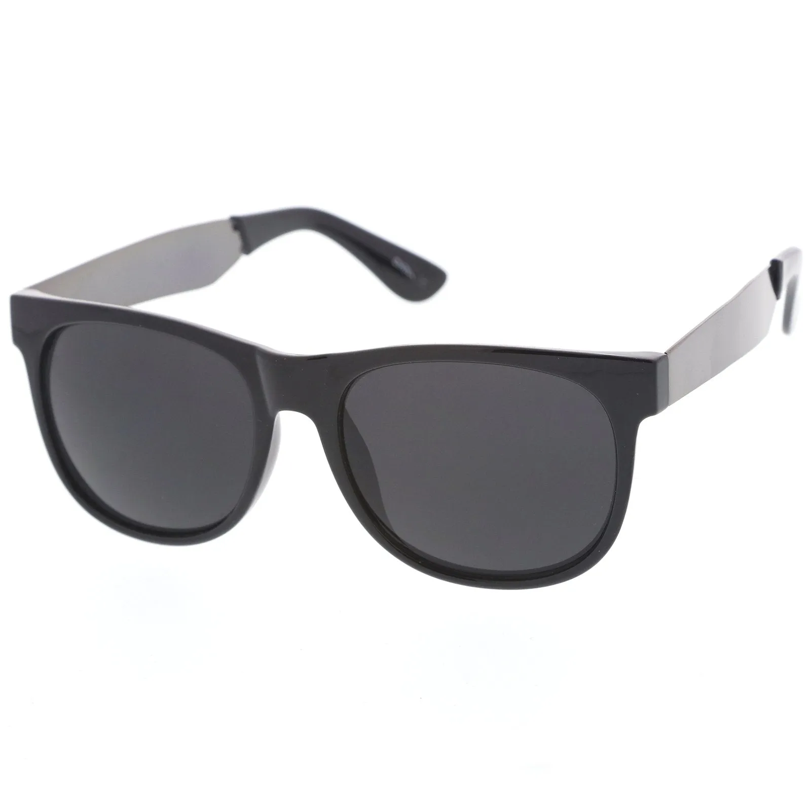Trendy Indie Hipster Super Retro Metal Arm Horned Rim Sunglasses 8687