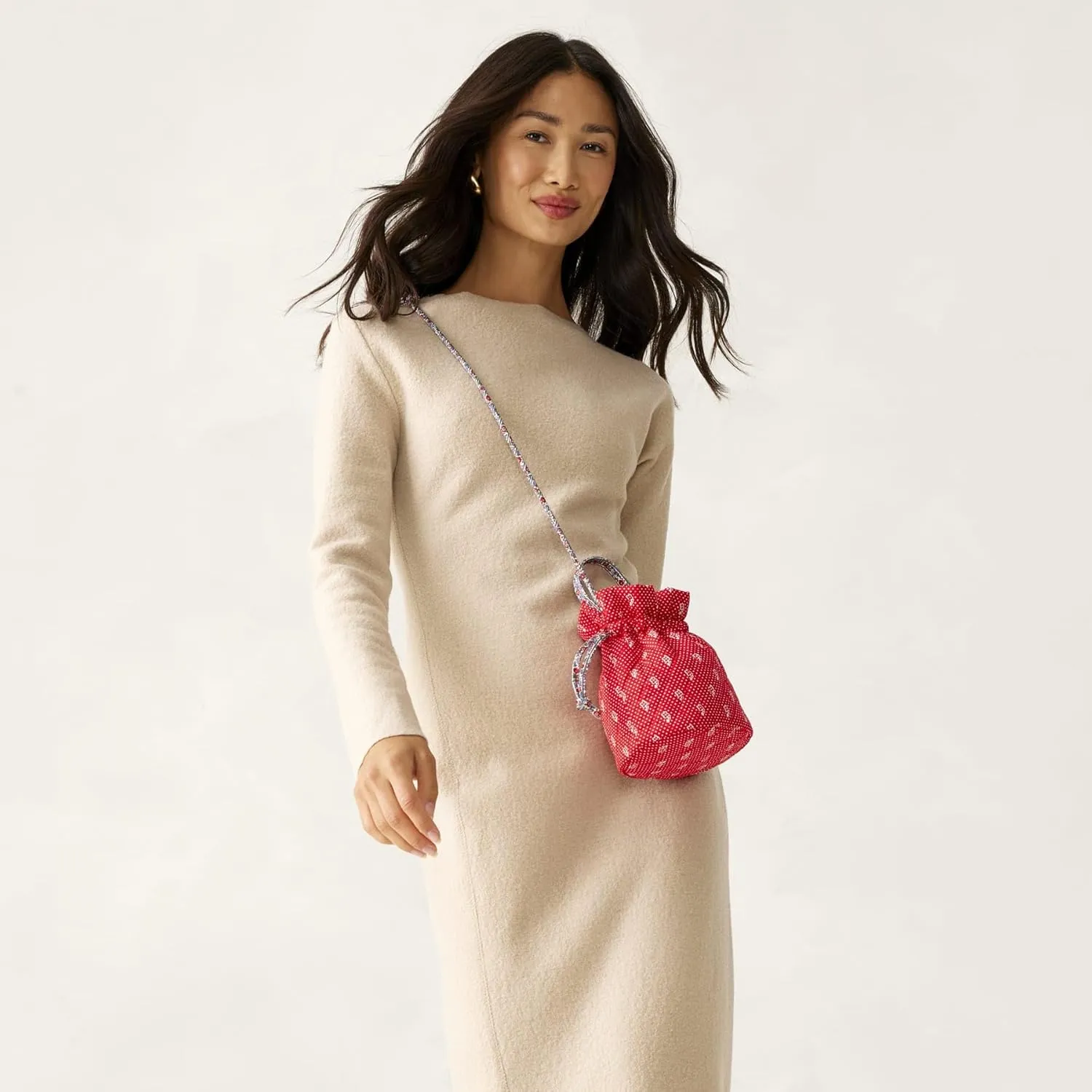 Vera Bradley Premium Cotton Tilden Drawstring Crossbody