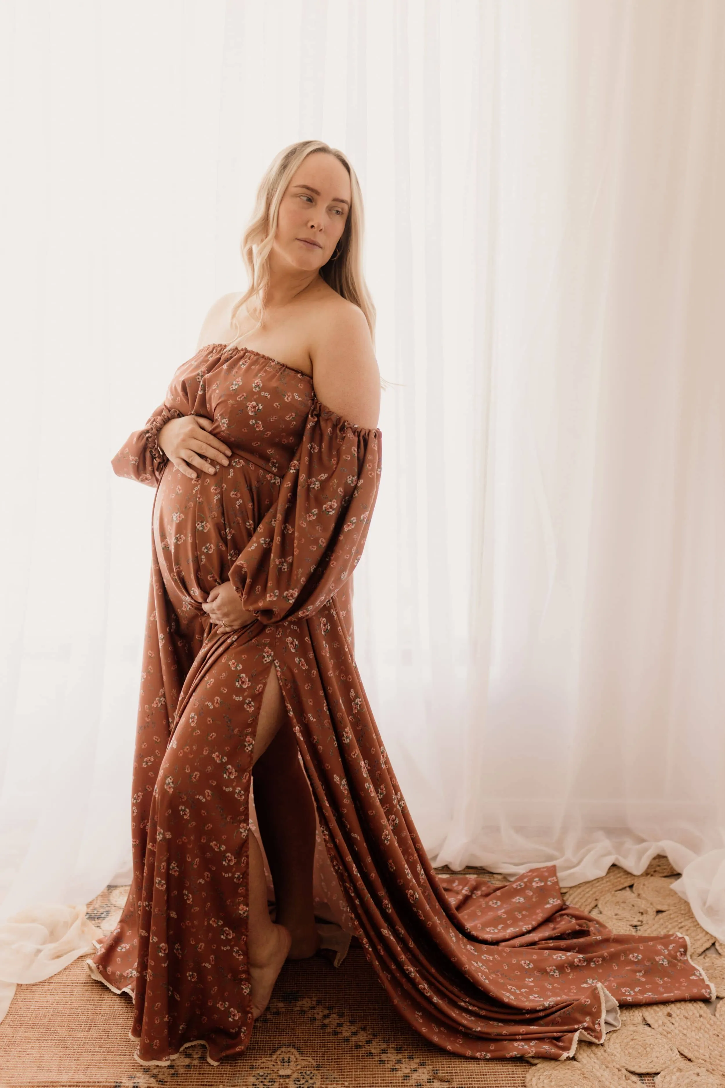 We Are Reclamation Autumn Meadow Satin Gown