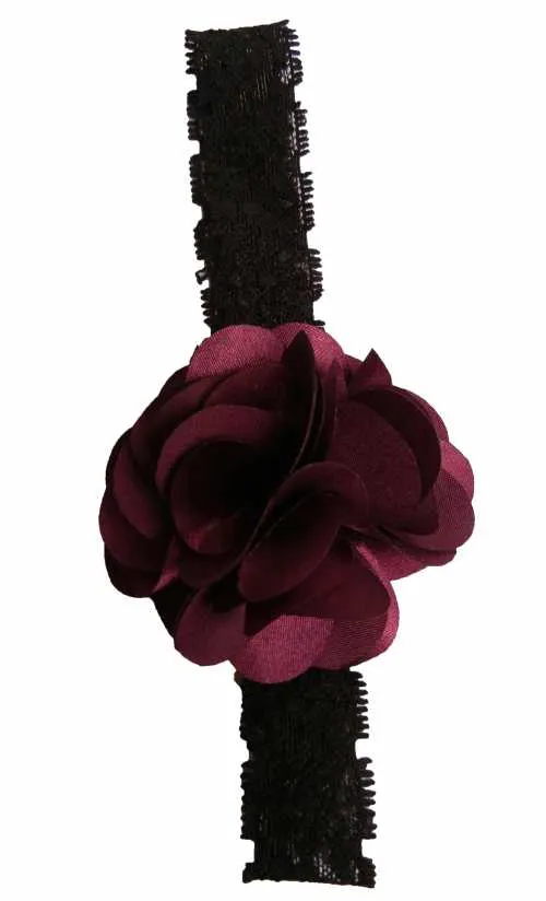 Wine flower on Black Lace