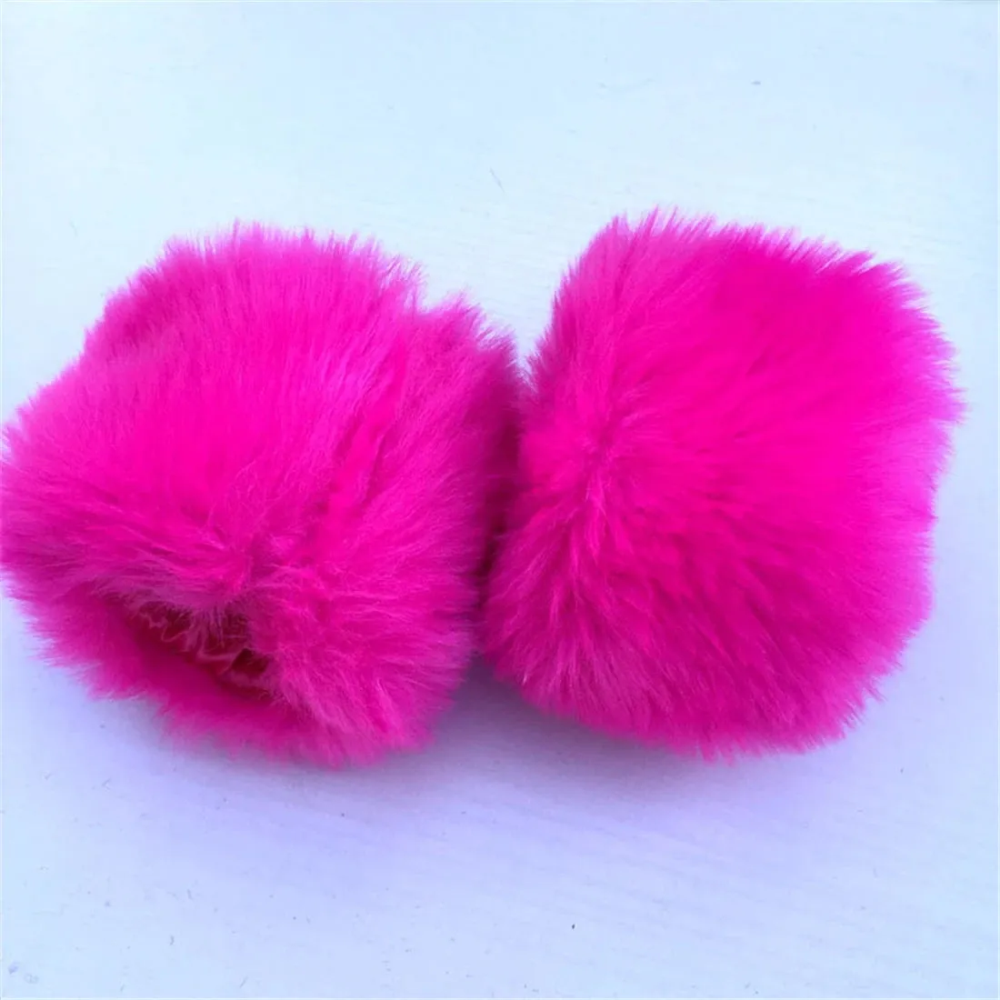 Winter Warm Faux Fur  Detachable  Elastic Wrist Cuffs