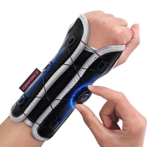 Wrist Brace for Carpal Tunnel, Adjustable Knob Wrist Support Stabilizer Hand Brace Night Support for Arthritis Tendonitis Sprains Wrist Pain, Fits Left & Right Hand Men and Women (5.5-9.5 inches)